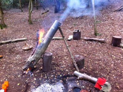 Tree guitar charring